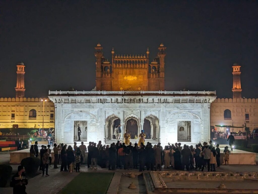 history by night lahore fort